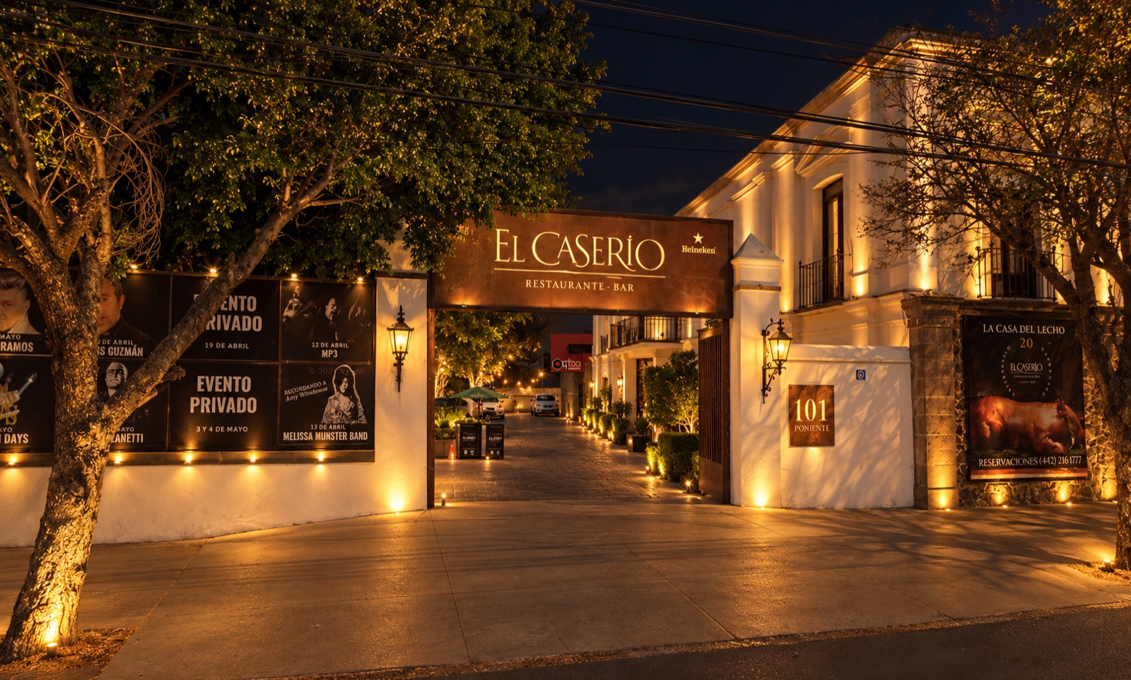 Fachada de El Caserío, donde se encuentra QBO